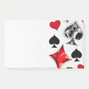 Pokerspeler Gokker Speelkaart Kleuren Las Vegas Post-it® Notes