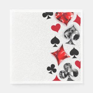 Pokerspeler Gokker Speelkaart Kleuren Las Vegas Servet