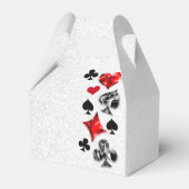 Pokerspeler Gokker Speelkaarten Kleuren Las Vegas Bedankdoosjes (Achterkant)