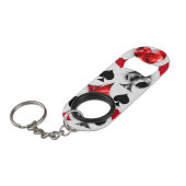 Pokerspeler Gokker Speelkaartsymbolen Las Vegas Mini Flessenopener (Voorkant Gekanteld)