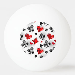 Pokerspeler Gokker Speelkaartsymbolen Las Vegas Pingpongballen