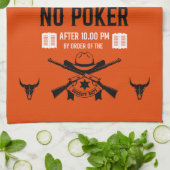 pokerspeler theedoek (Gevouwen)