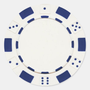 pokerspleetseis wit ronde sticker