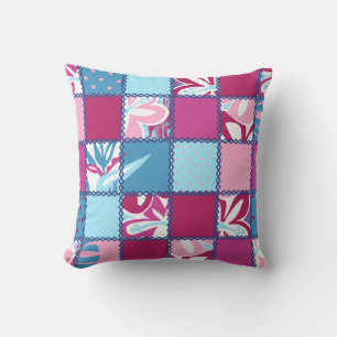 Pokii Hawaiiaanse Patchwork Omkeerbare Vierkante K Kussen