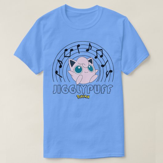 Pokmon Jigglypuff Music Notes TShirt (Design devant)