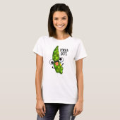 Pokra Stippen Funny Okra Pun T-shirt (Voorkant volledig)