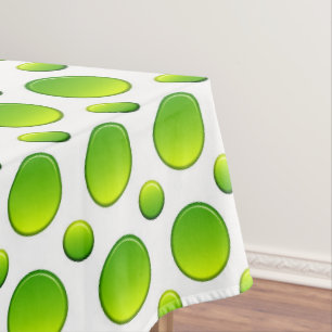 Pokstipgroen element tafelkleed