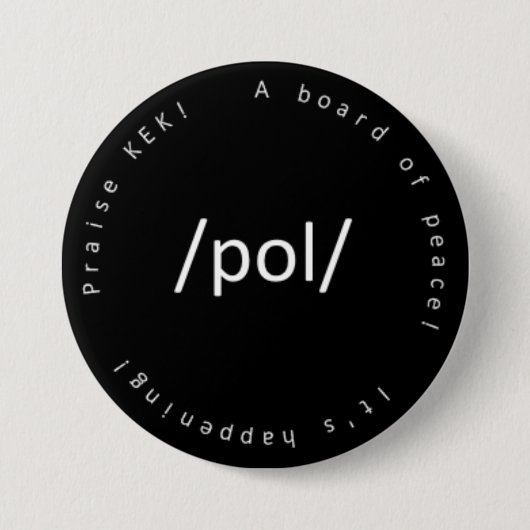 /POL/ RONDE BUTTON 7,6 CM (Voorkant)