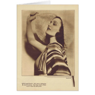 Pola Negri 1931 cartes vintages de portrait