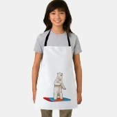 Polair beer als Snowboarder met Snowboard Schort (Insitu)