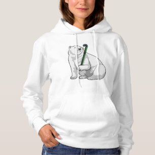 Polair beer bij Hockey met Hockey-stick Hoodie