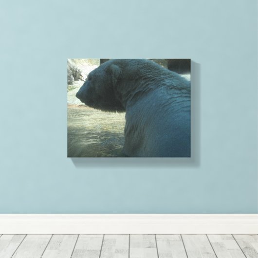 Polair Beer Canvas Afdruk (Insitu (Houten vloer))