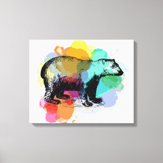 Polair Beer Canvas Afdruk (Voorkant)