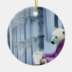 Polair Beer Drink koffie Keramisch Ornament