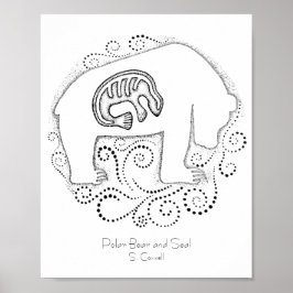 Polair Beer en zegel Poster