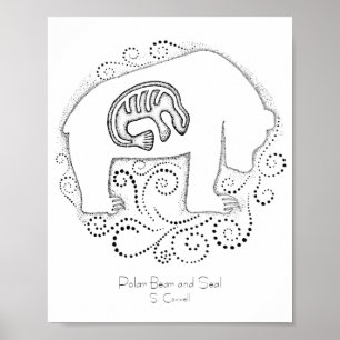 Polair Beer en zegel Poster