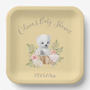 Polair Beer Geel Baby shower Bord