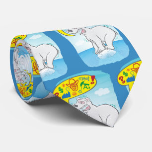 Polair beer gezegde slechte woorden op klein ijs stropdas