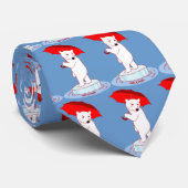 Polair Beer heeft een Umbrella Doodle Stropdas nod (Opgerold)
