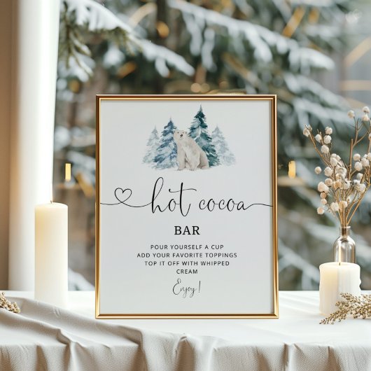 Polair beer Hete cacaobar Poster