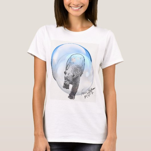 Polair Beer in Bubble T-shirt (Voorkant)