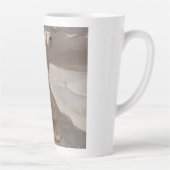 Polair beer in sneeuw  illustratie latte mok (Rechts)