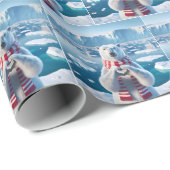 Polair Beer met poten in hartvorm Cadeaupapier (Rol Hoek)