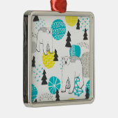 Polair beer metalen ornament (Rechts)