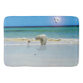 Polair Beer ontmoet Jack Russell, Memory Foam Bath Badmat (Voorkant)