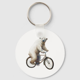 Polair Beer op fiets Sleutelhanger