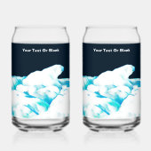 Polair Beer op ijs Blikvorm Glas (Achterkant)