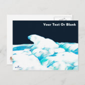 Polair Beer op ijs Briefkaart (Voorkant / Achterkant)