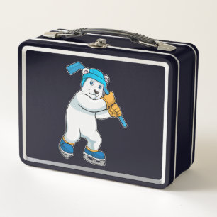 Polair beer op ijshockey met sticker