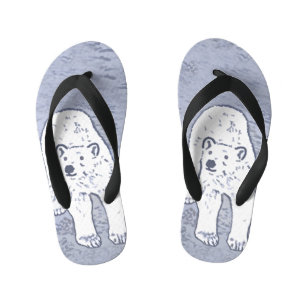 Polair Beer op ijsschilderen - Oorspronkelijke Wil Kinder Teenslippers