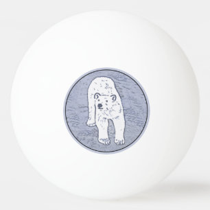 Polair Beer op ijsschilderen - Oorspronkelijke Wil Pingpongballen