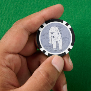Polair Beer op ijsschilderen - Oorspronkelijke Wil Poker Chips