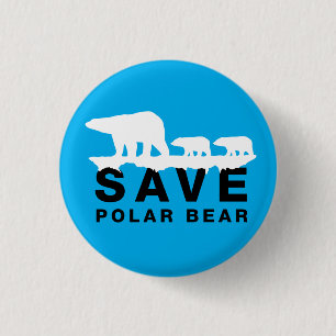Polair Beer opslaan Ronde Button 3,2 Cm