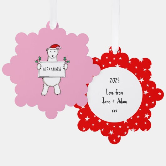 Polair Beer Ornament Kaart (Voorkant / Achterkant)