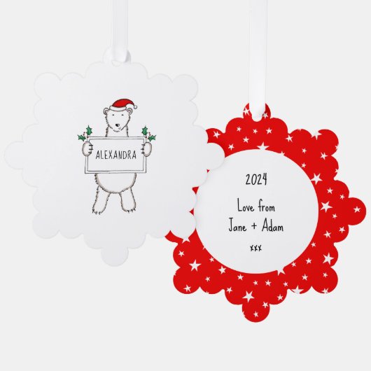 Polair Beer Ornament Kaart (Voorkant / Achterkant)