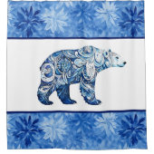 Polair Beer, polaire vortex Douchegordijn (Voorkant)