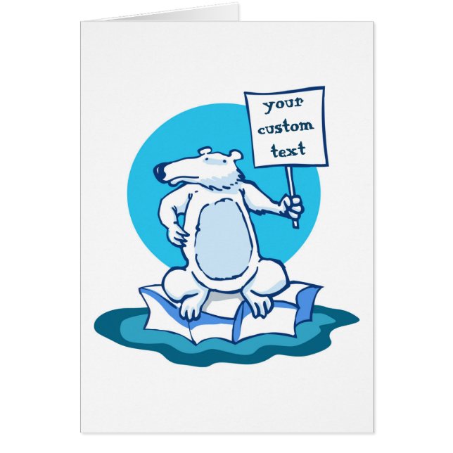 polair beer protesteert tegen opwarming van de aar (Voorkant)