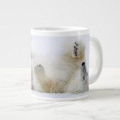 Polair beer rolt in sneeuw, Noorwegen Jumbo Mok (Voorkant rechts)