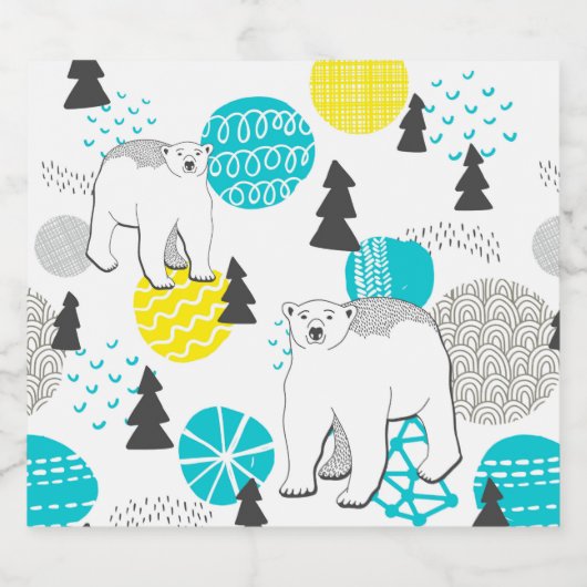 Polair beer sparkling wijnetiket (Enkel label)