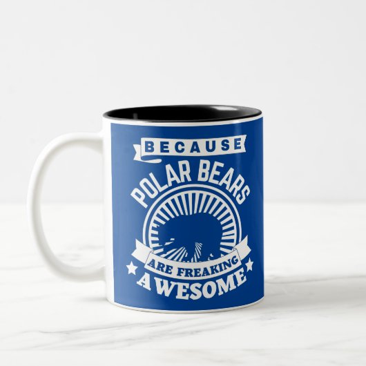 Polair Beer Tweekleurige Koffiemok (Links)