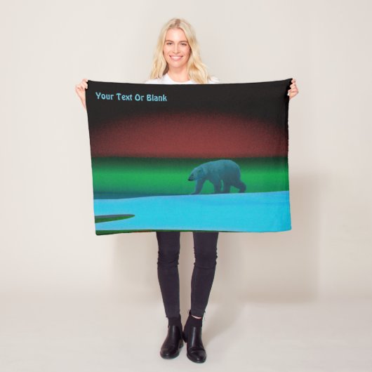 Polair licht Beer Fleece Deken (In situ)