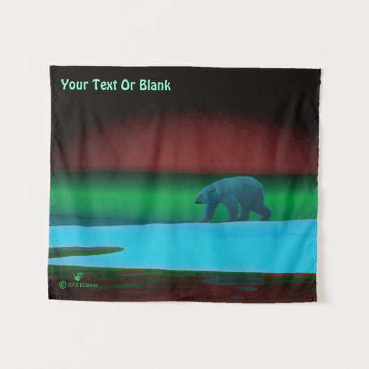 Polair licht Beer Wandkleed (Voorkant (horizontaal))