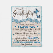 Polaire À ma couverture de ma petite-fille, nom personnali (Devant)