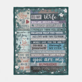 Polaire À ma couverture femme, couverture d'amour, coeur (Devant)