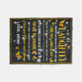 Polaire À Ma Couverture Fille, Couverture Papillon, Famill (Devant (Horizontal))