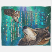 Polaire à ma couverture maman aimante je t'aime (Devant (Horizontal))